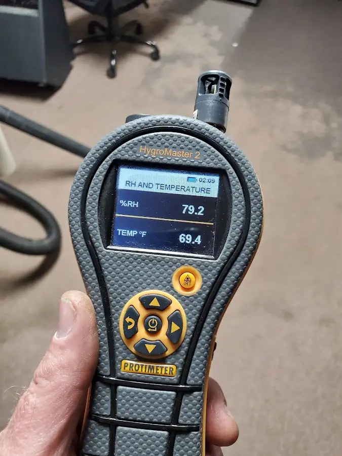 Moisture meter humidity assessment for Fire & Smoke Damage Restoration in Bismarck